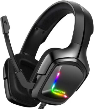 Audifono Headset Casco  Onikuma K20 Rgb Modelo 2021 negro