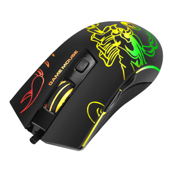 Mouse Gamer Marvo M209 Diseñadores 6 Botones 6400dpi Rgb