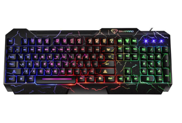 Teclado gamer divipard gk-60 retroiluminado usb