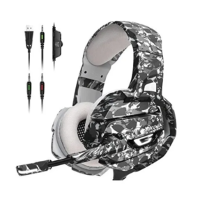 Audifonos Gamer Onikuma K5 Camuflado Ps4 Laptop Luces Led