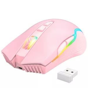 Mouse Gamer Onikuma Cw905 Inalámbrico Rgb ROSA