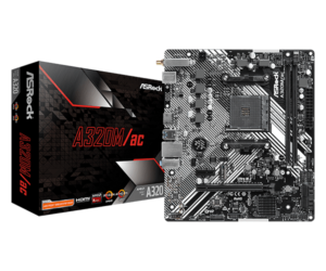 Motherborad  ASROCK A320/AC WIFI+ BLUETOOTH RYZEN AMD A