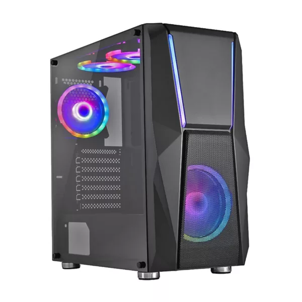 Case ALTEK STORMER Mid Tower Vidrio Templado 4 vent Argb