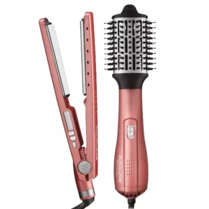 combo babyliss pro plancha ionica+ cepillo secador titanium original edicion especial garantia
