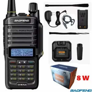 Radio Baofeng uv9r plus original 10 km de alcance  IP67, VHF, UHF, 8W, potente.