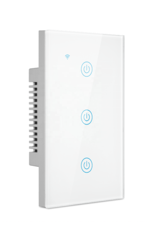 Interruptor WIFI triple inteligente con panel Touch