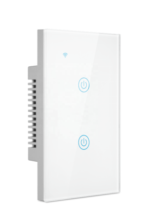 Interruptor WIFI doble inteligente con panel Touch