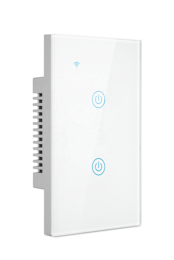 Interruptor WIFI doble inteligente con panel Touch