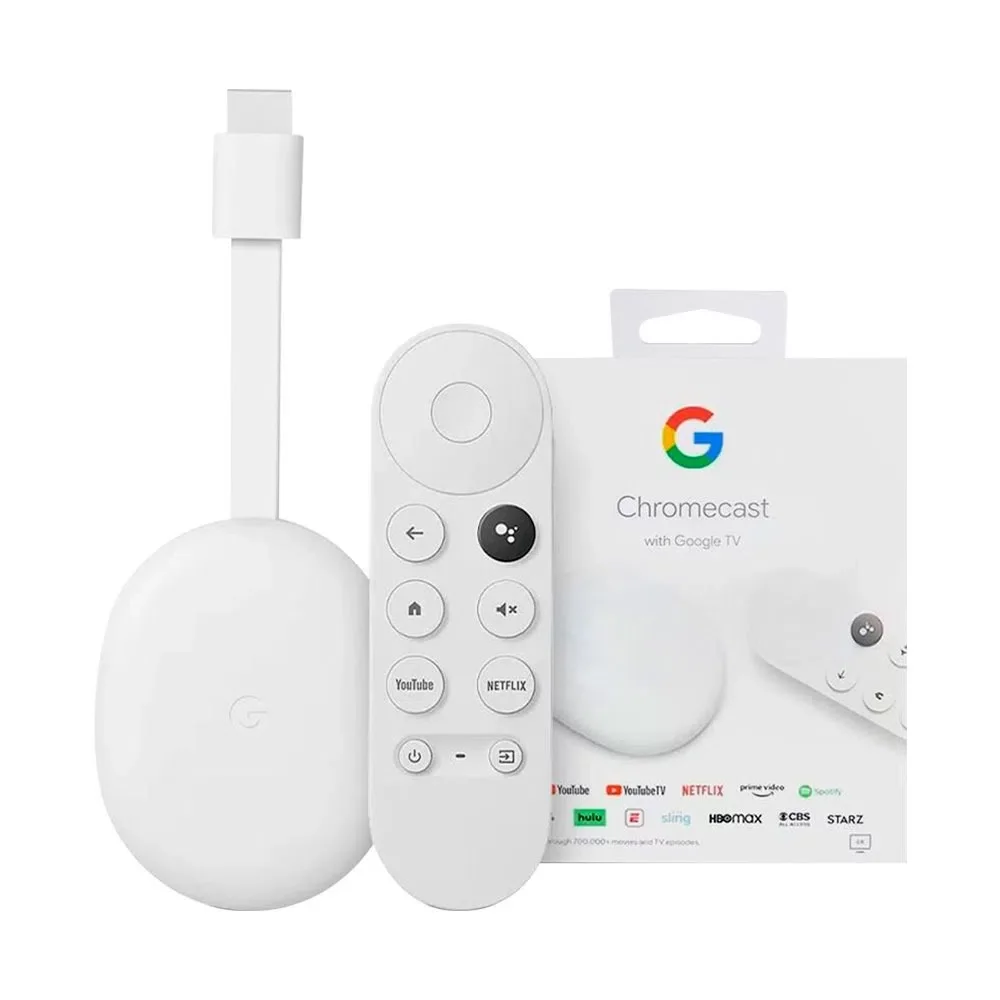 Google Chromecast con Google TV 4K blanco al Mejor Precio