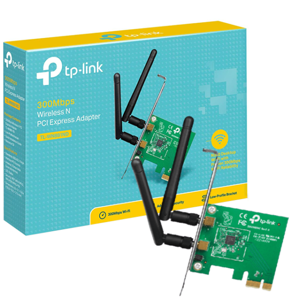 Adaptador Wifi Pci Expres Tp-Link Wn881nd 300 Mbps