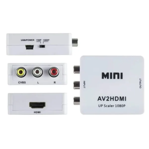 convertidor rca a hdmi full hd alimentacion ps2