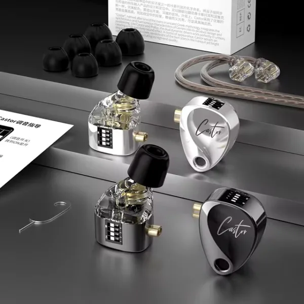 Audifonos kz castor harman edition doble driver controlador dual dinámico