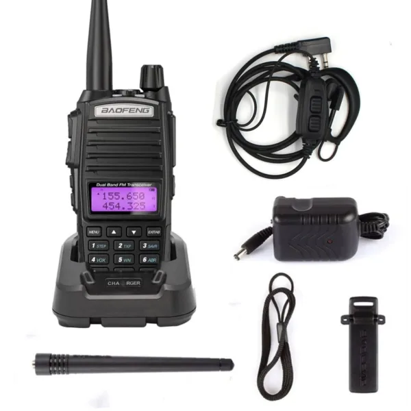 Radio baofeng uv-82 8w dual banda radio taxi seguridad configurable