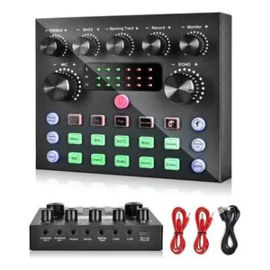 Tarjeta De Sonido Consola V8s Plus + 6 Modos + 18 Efectos recargble