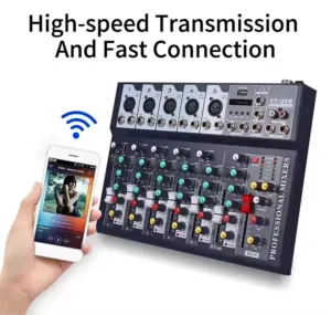Consola profesional F7 de 7 canales mezclador de Audio de estudio usb bluetooth