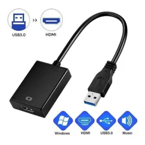 Adaptador Usb A Hdmi Pc Windows Full Hd 1080p Usb 3.0 extender