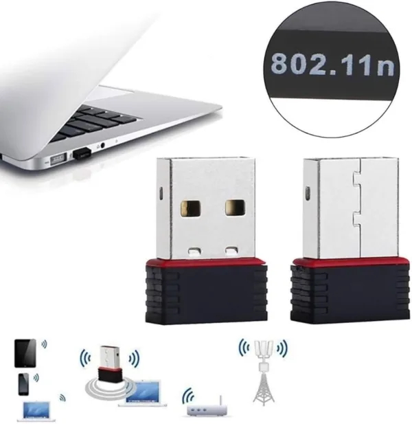 adaptador wifi nano 150mbs pc laptop 2.4ghz