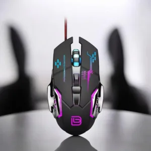 mouse gamer bajeal g8 rgb 3200dpi botones pc nylon