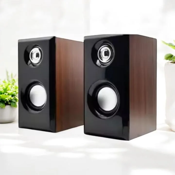 parlante madera stereo 6watts computadora laptop