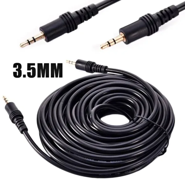 Cable auxiliar 3.5mm 10 metros audio