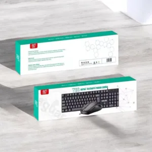 combo teclado mouse t18 oficina usb pc