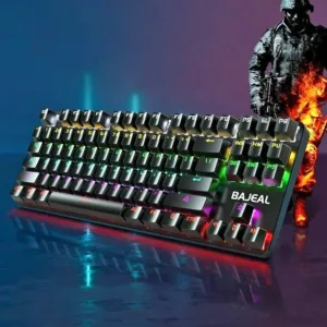 Teclado mecánico USB para juegos de computadora K200 de 2 colores y 87 teclas