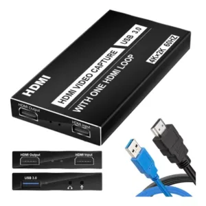 capturadora de video 4k usb 3.0 60hz audio microfono