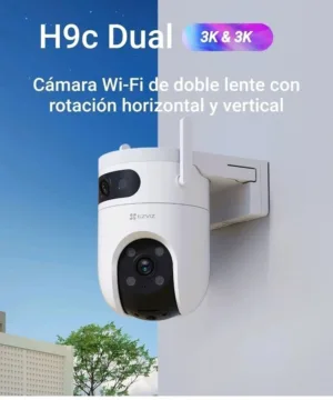 Camara ezviz h9c doble 3K lente 5mpx sirena vision nocturna a color 360