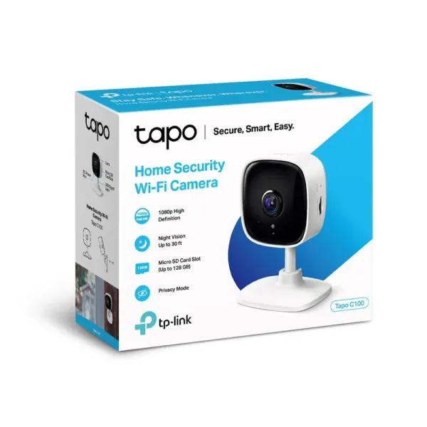 Camara de seguridad TP-Link Tapo C100 1080P Full Hd Microfono