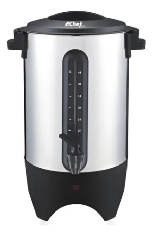 Cafetera Electrica 45 Tazas Echef De Acero Inoxidable Dk45 Gris