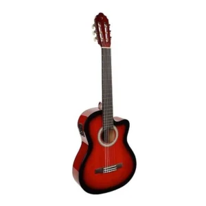 GUITARRA ELECTROCLASICA 39 NATURAL CON ESTUCHE Y CUERDAS