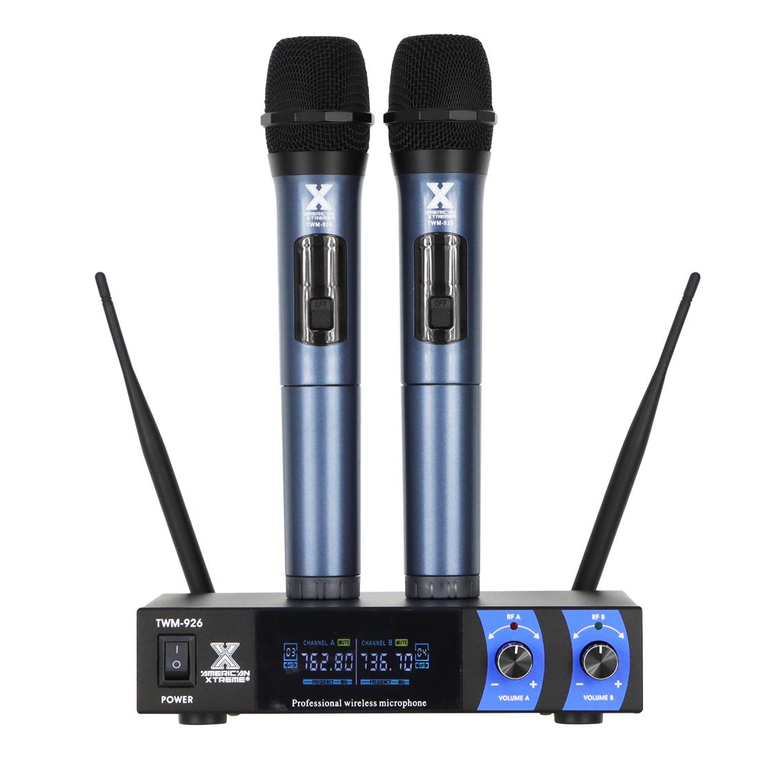 MICROFONO INALAMBRICO DOBLE UHF PERFORMANCE RECARGABLE - Imagen 2